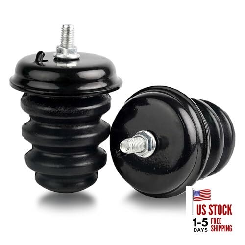 Rear Bump Stops, Leaf Spring Bumper Fit for 1999-2007 Chevy Silverado Black