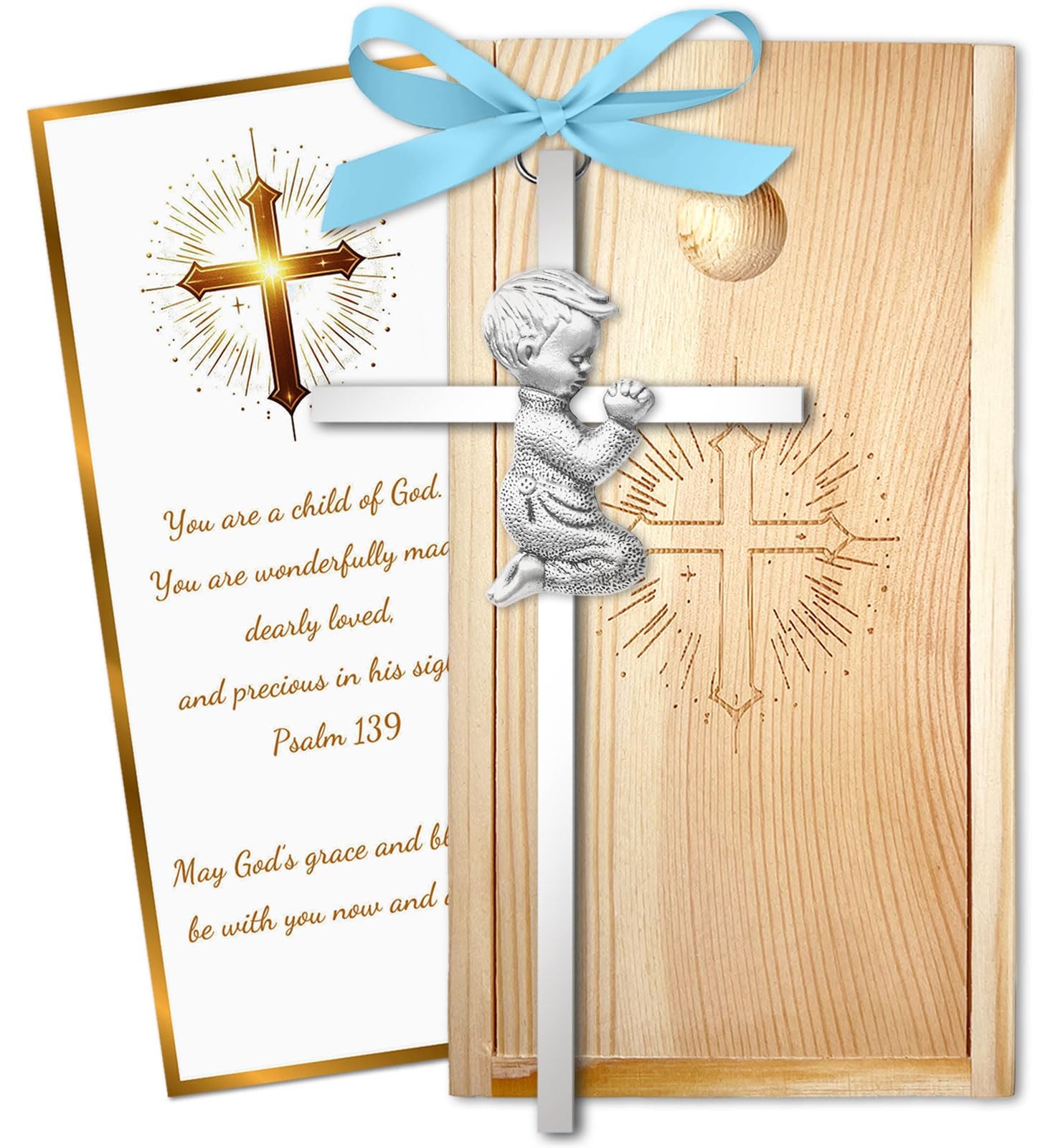 Baptism Gifts for Boys & Girls,First Communion Gifts for Kids,Christening Bab...