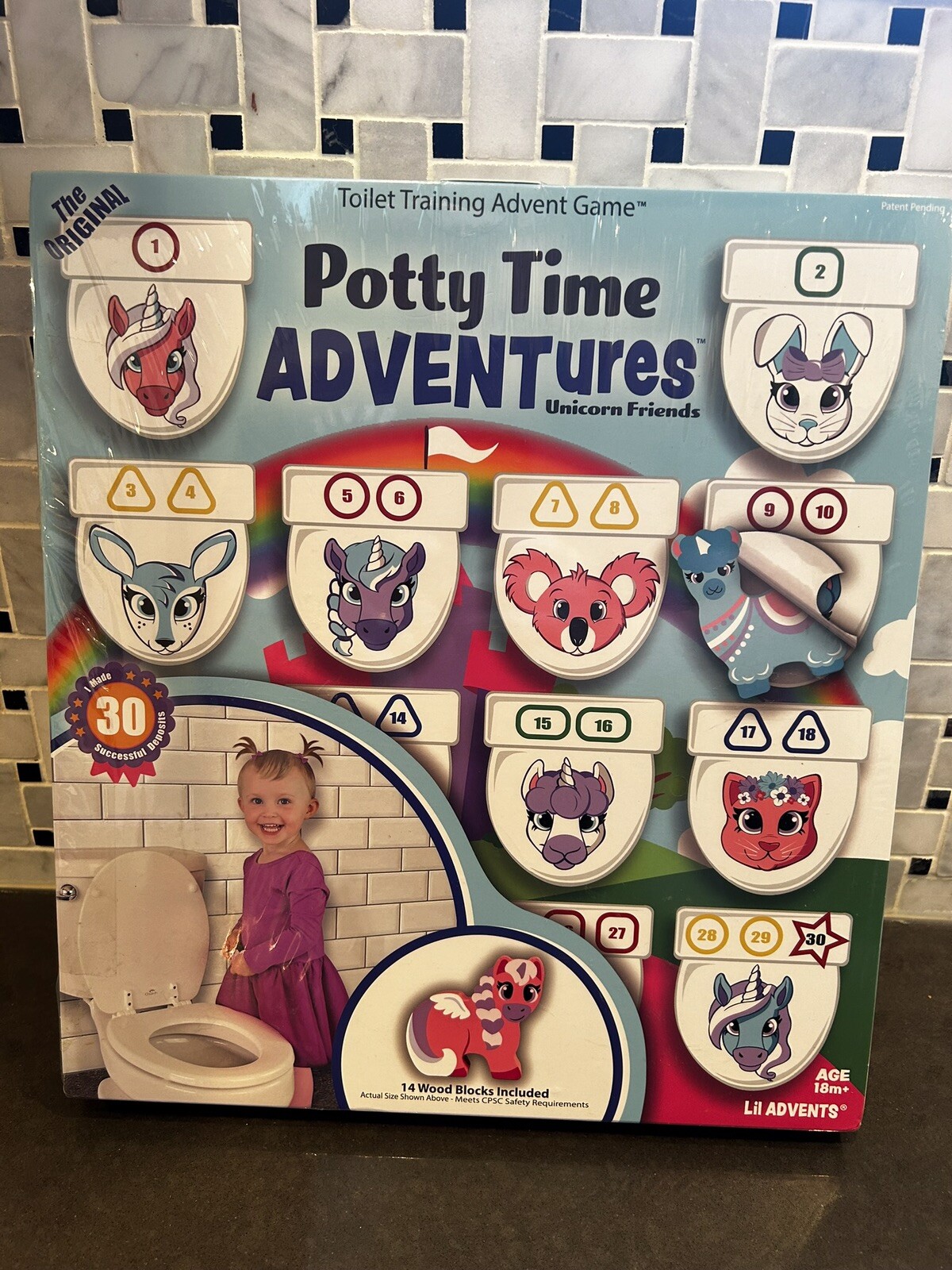 Potty Time Adventures Unicorn Friends Edition Toilet Training Advent Game NEW!!!