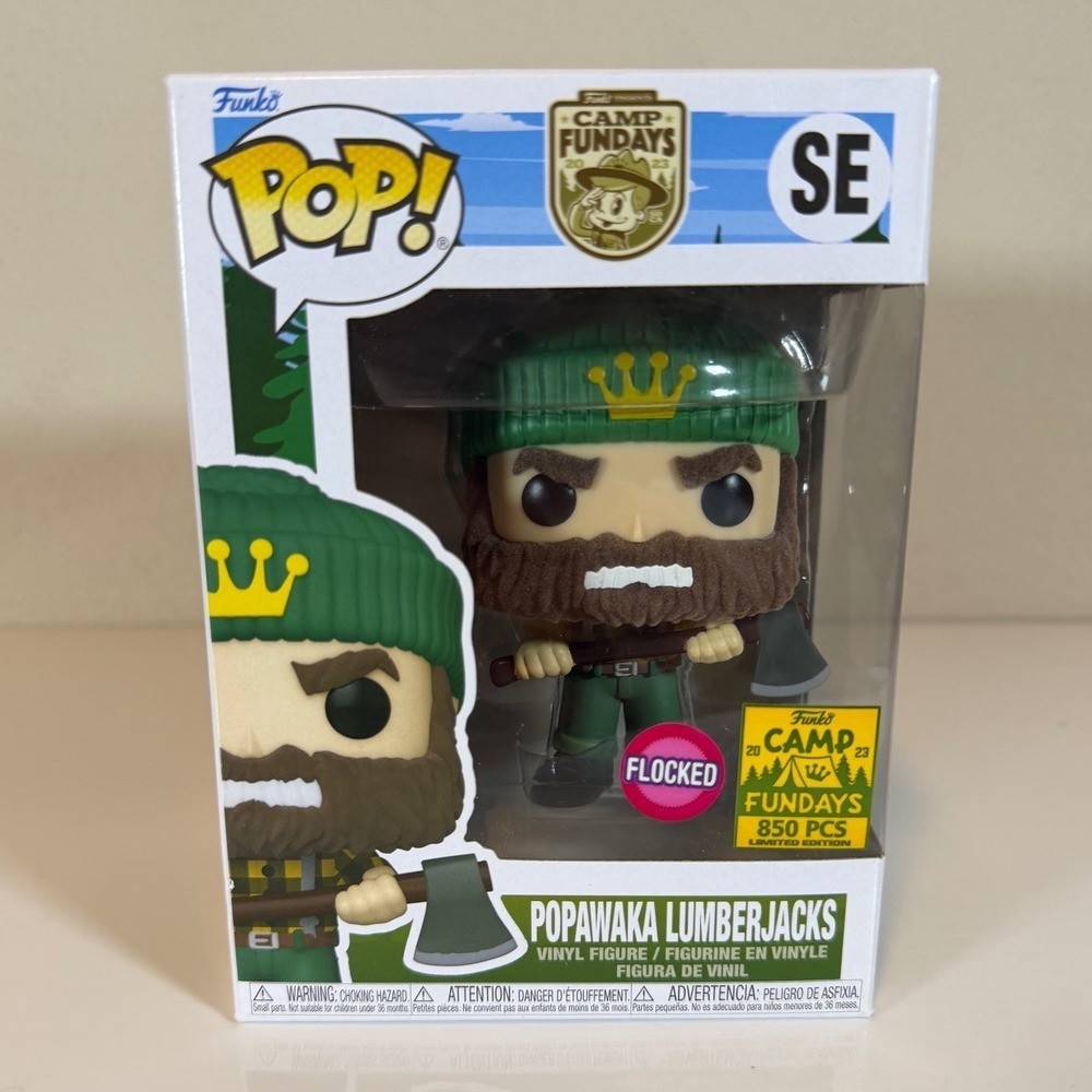 Funko Pop Popawaka Lumberjacks Flocked Camp Fundays 2023 Limited Edition 850 PCS
