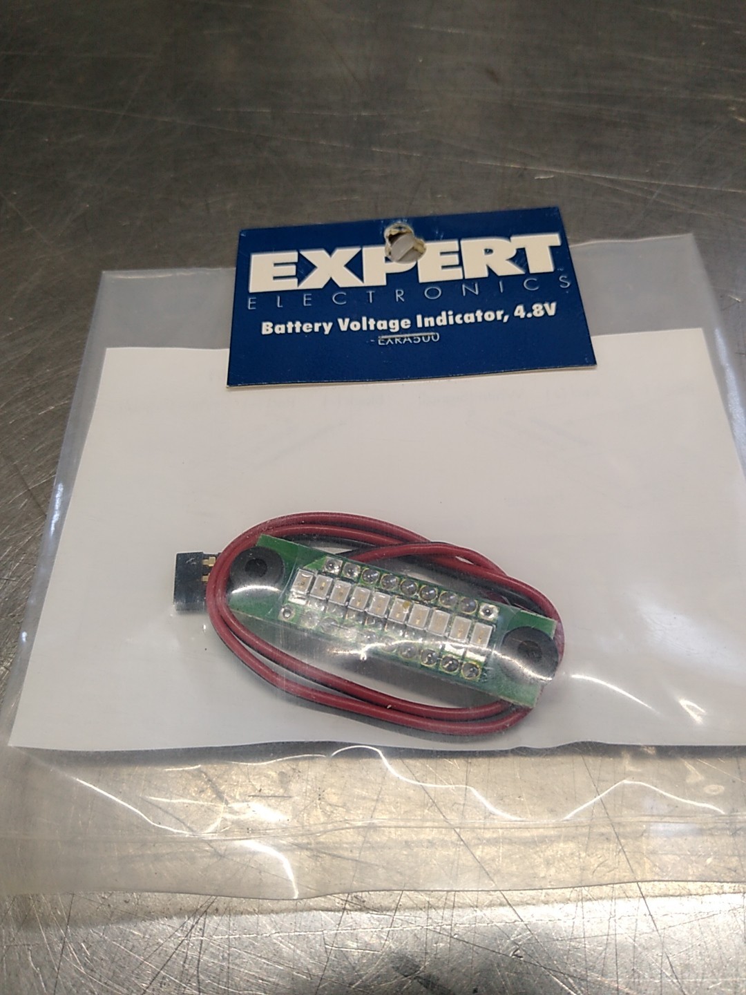 NEW Expert Electronics Battery Voltage Indicator 4.8v RC RX Battery Monitor