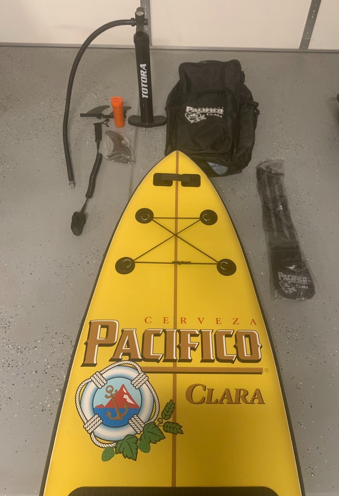 New Inflatable 10’ Paddle Board With All Accessories Pacifico (in the box)