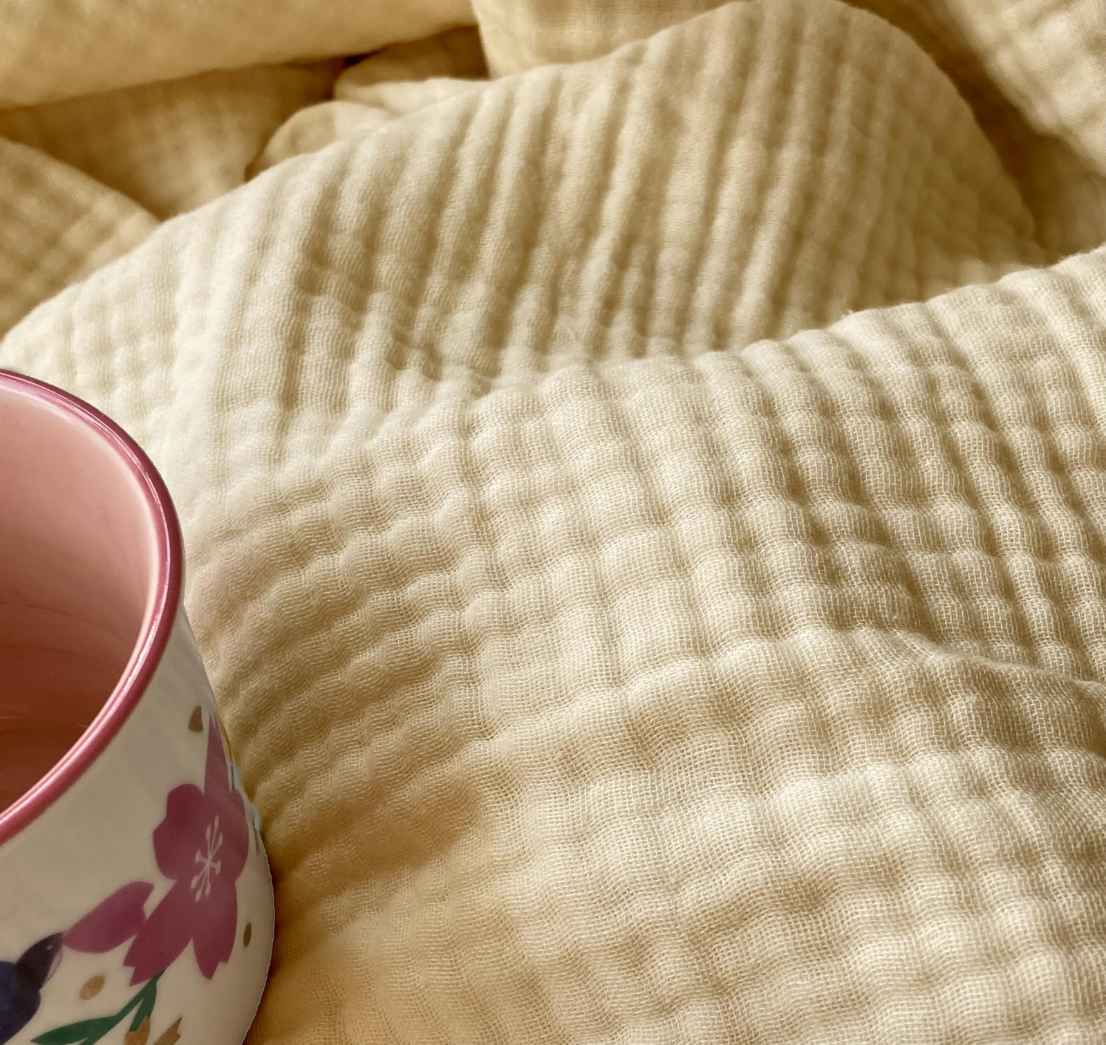 100% Organic Cotton Muslin Throw Blankets for Adults, Pre-Washed Plant Dyed, ...