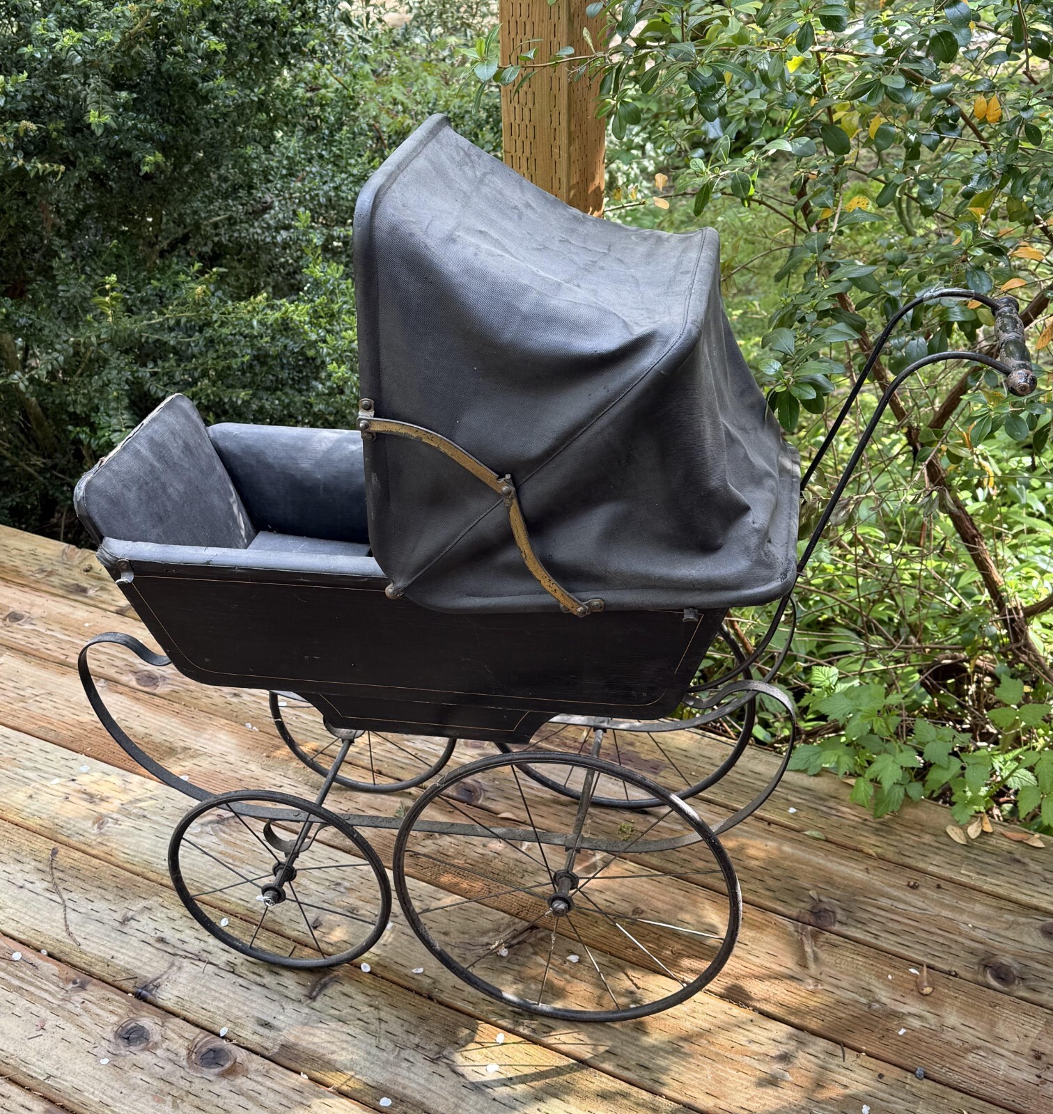 Antique, Victorian-era Black Baby or Doll Buggy