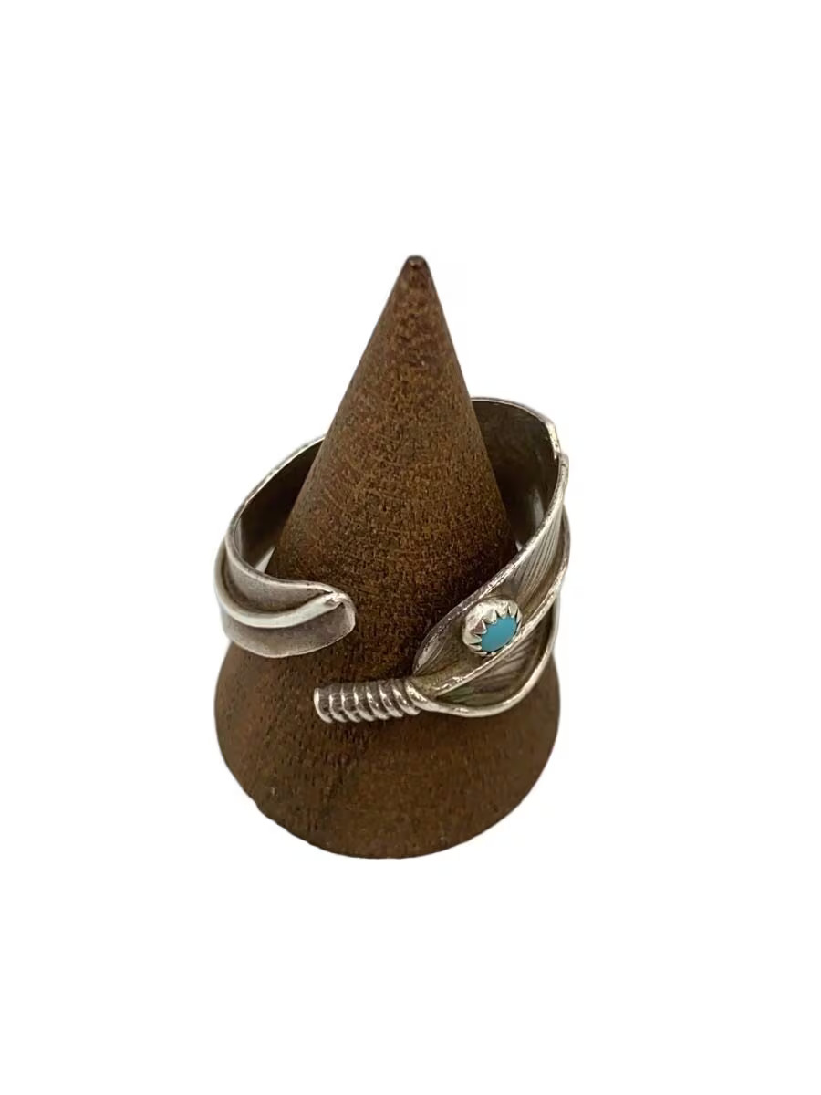 Nabajo Indian Jewelry Turquoise Sterling Ring Size 21 Slv Mens M1k75