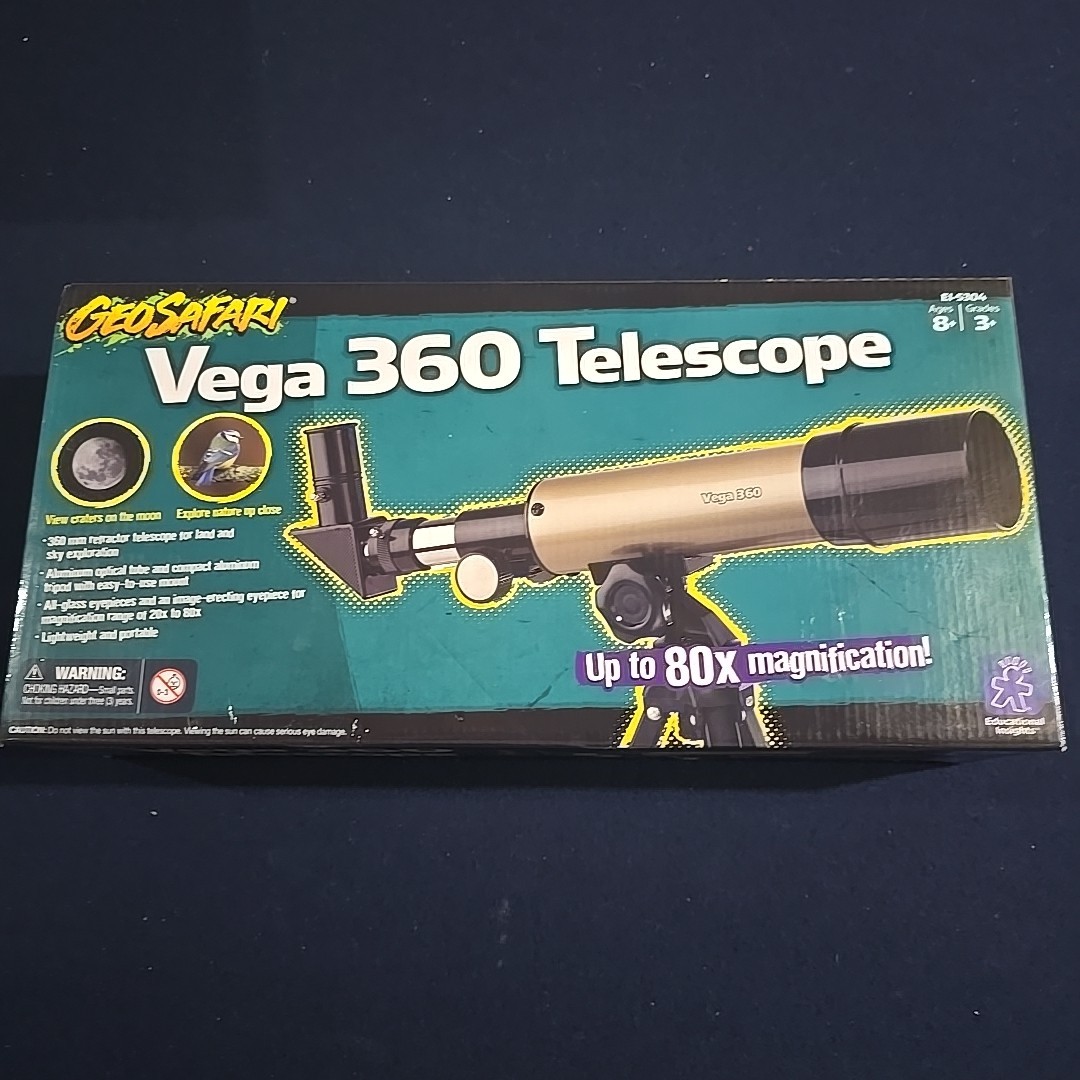 Educational Insights GeoSafari Vega 360 50mm Refractor Telescope #C386