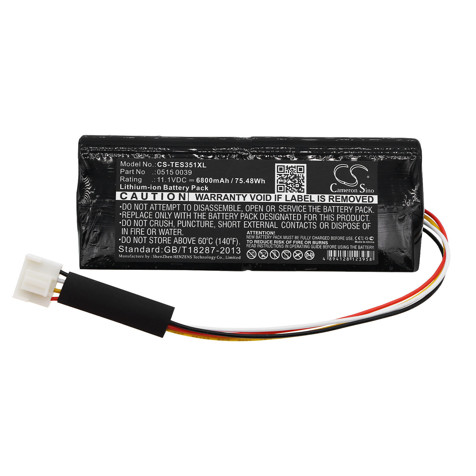 Batterie 6800mAh Type 0515 0039 For Testo 350K Analyzer, 350 Gas Analyzer