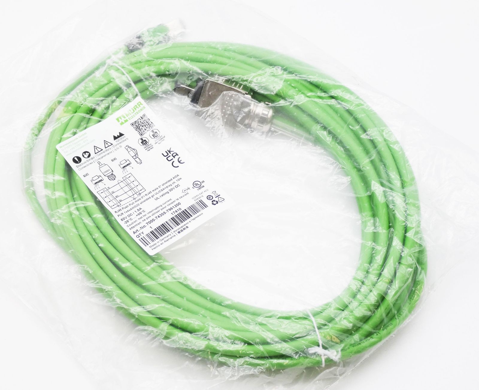 Murr Electronics 7000-74305-7961200 PUR 1x4xAWG22 UL/CSA + Towing 12m -unused-