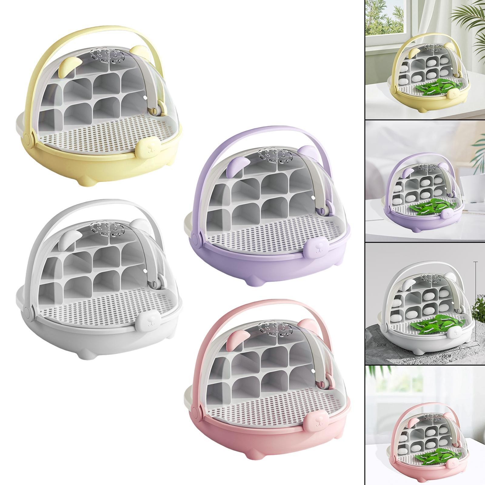 Silkworm Breeding Box Small Animal Breeding Container Observation Cabin Silkworm