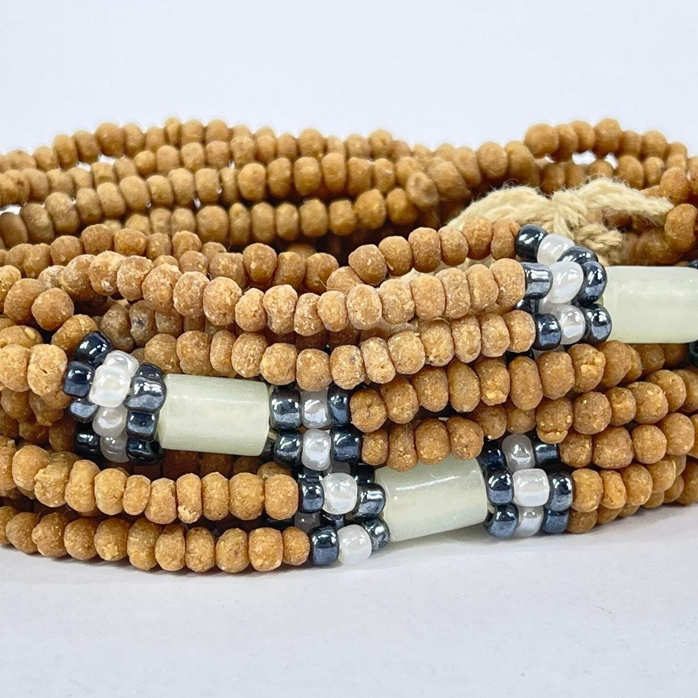 Myrrh Beads 5 Strands Fragrant African Bead Necklace 38 Inch