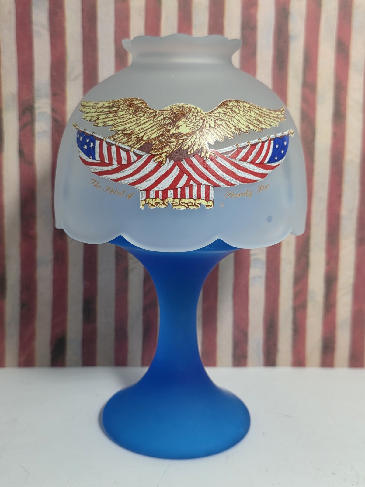 VINTAGE WESTMORELAND THE SPIRIT OF 1776 FAIRY LAMP