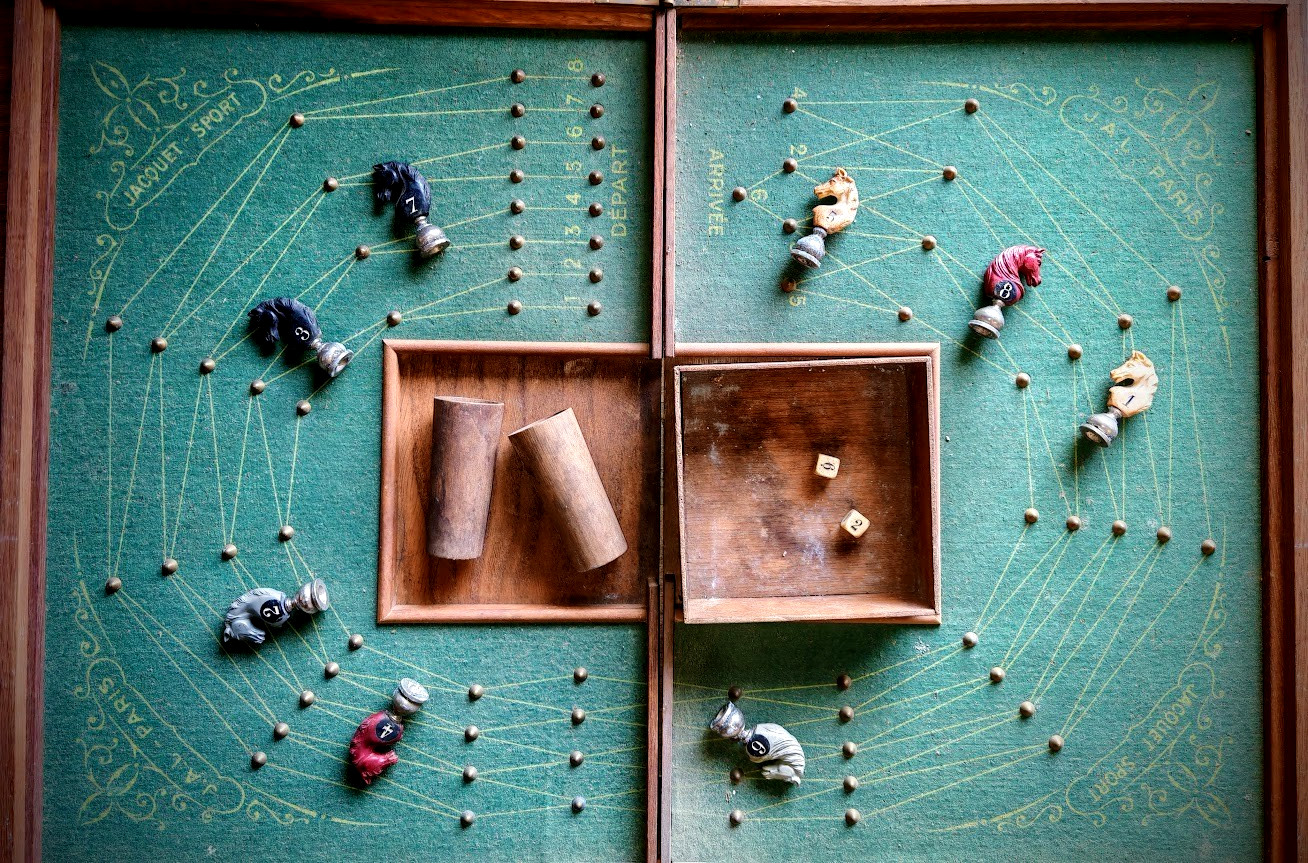 Antique Coffee Game Horse Racing Game By Jacquet Sport JAL Paris 1910