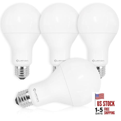 A21 Dimmable LED Light Bulb, Stable Heat Dissipation, 2,5000 3000k Warmwhite