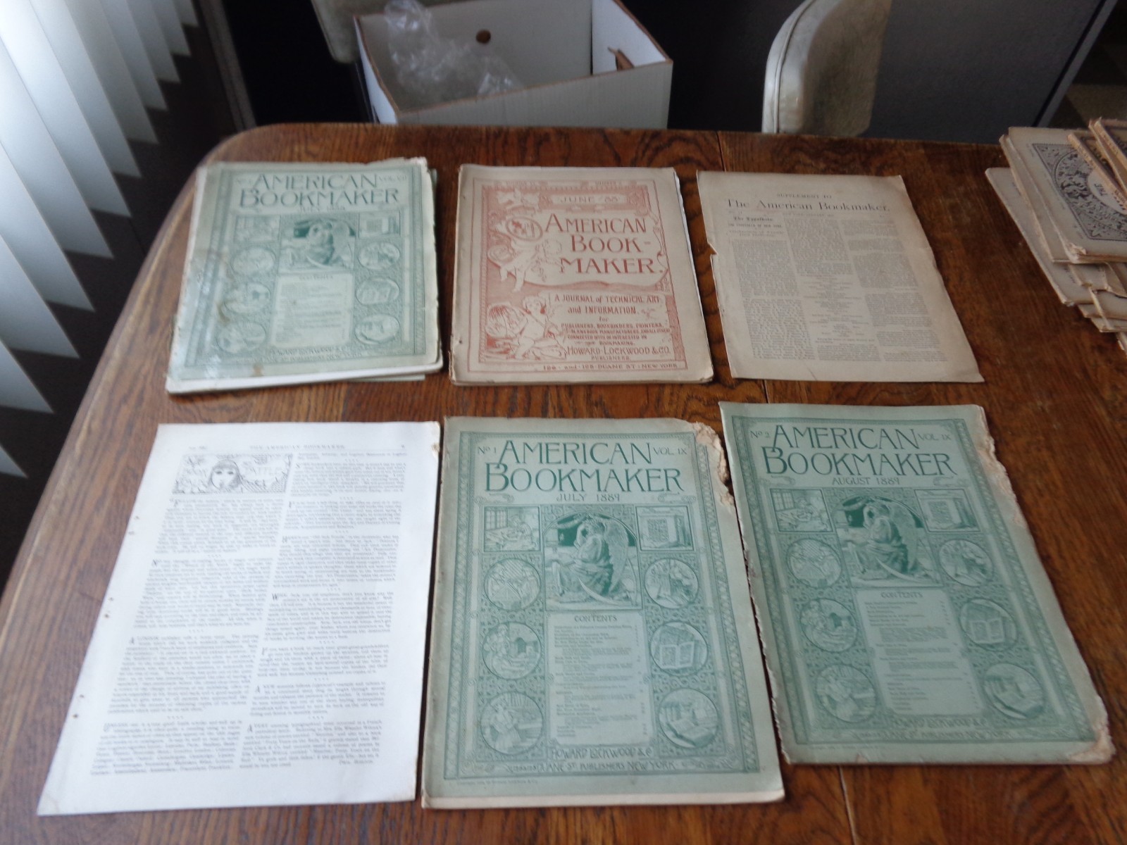 American Bookmaker 1880's by Howard Lockwood & Co New York