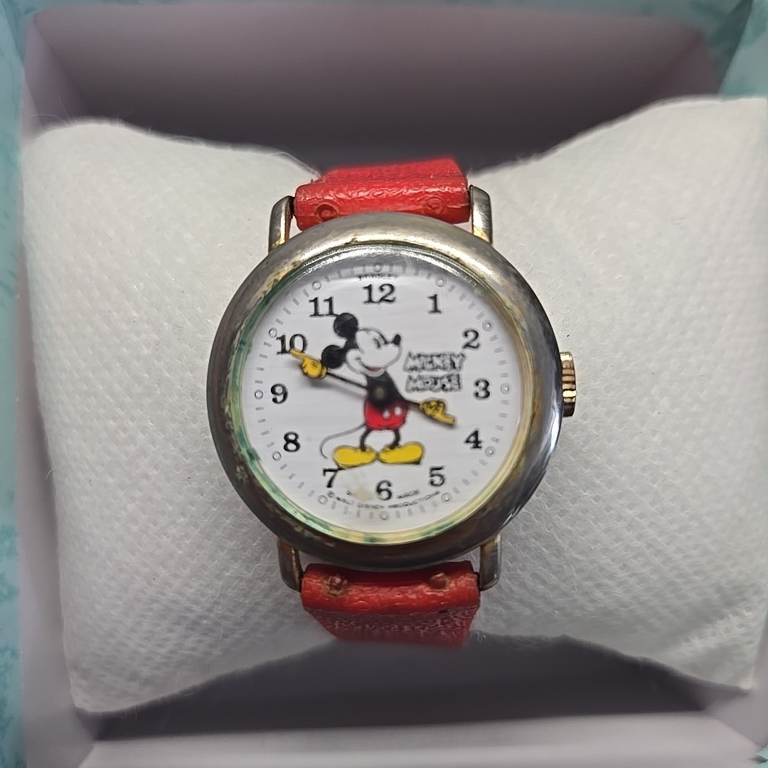 Vintage Bradley Mickey Mouse Watch 1970s Swiss Made Disney Registered Edition