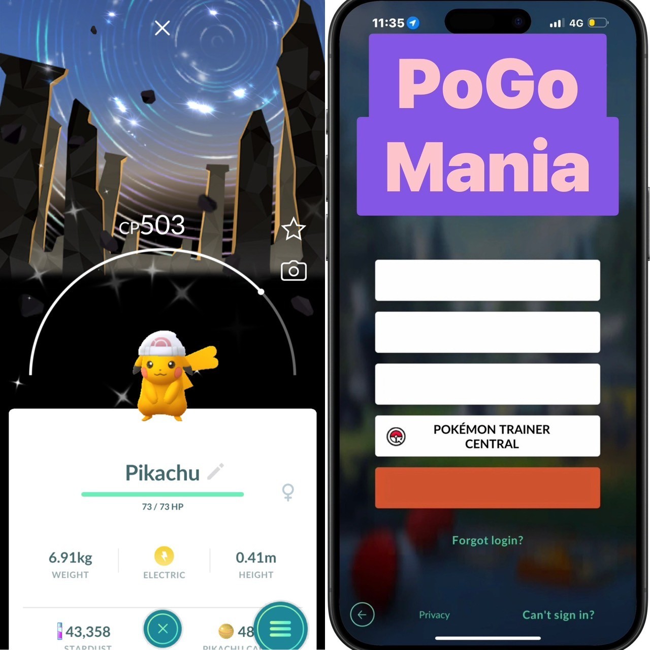 Shiny Pikachu with Dawn's Hat (Female)✨Diamond Version Special BG✨mini PTC 20k✨