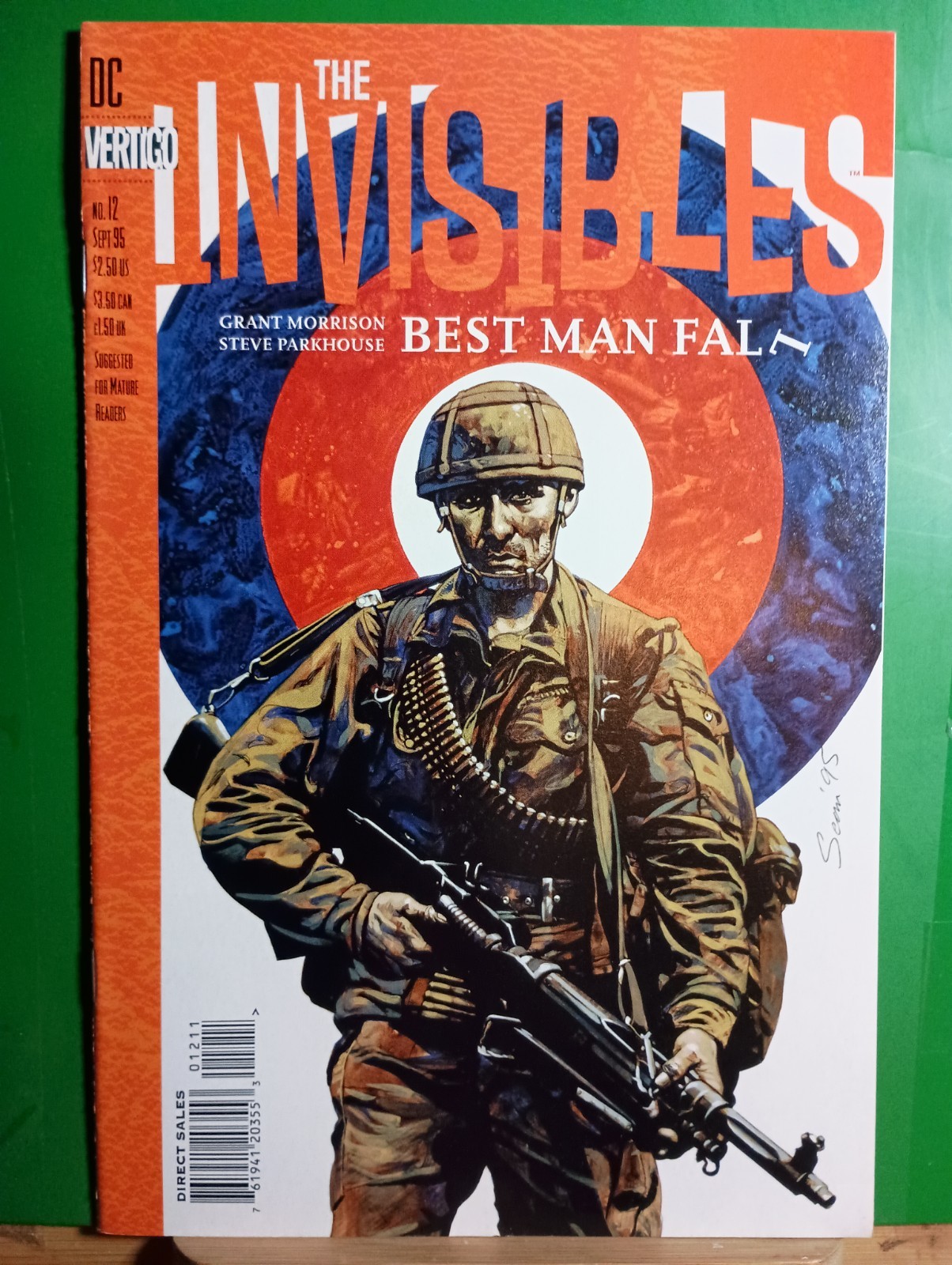 1995 DC Vertigo Comics Invisibles Issue 12 Sean Phillips Cover Artist FREE SHIP