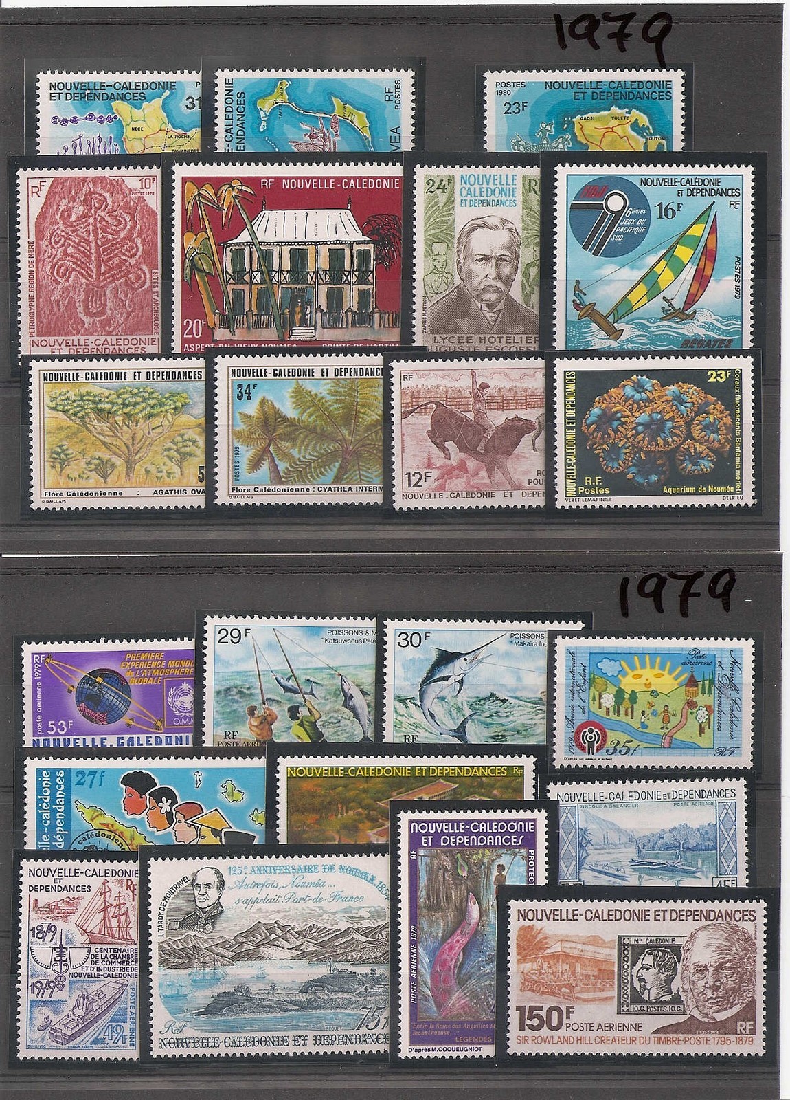 New Caledonia ** 1979 Complete Year MNH