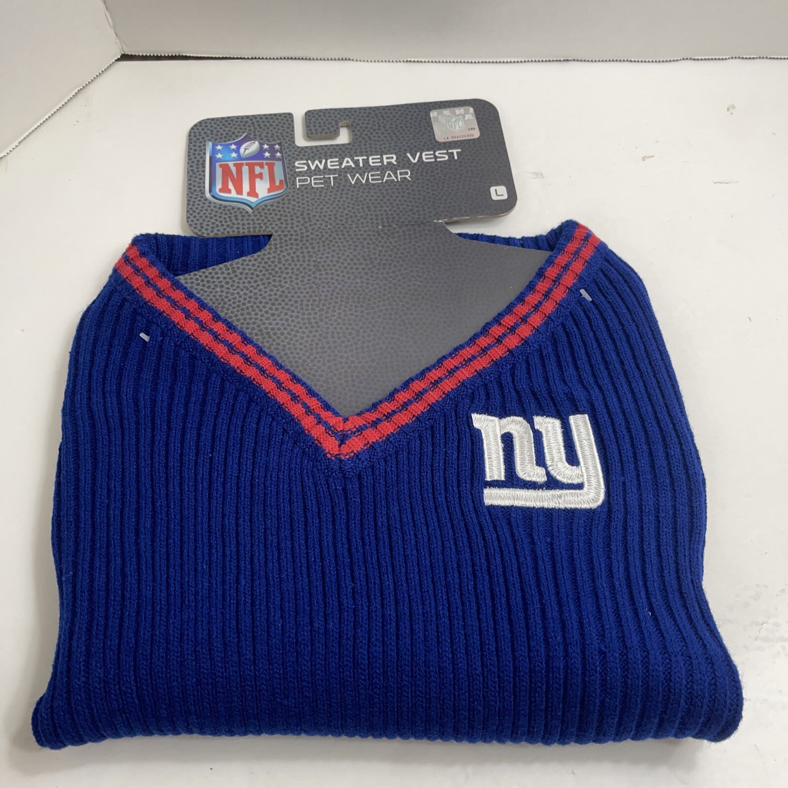 NFL NY  SWEATER VEST PET WEAR. SZ L Large