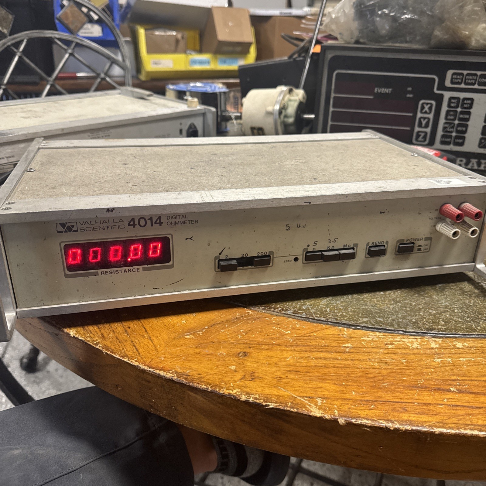 Valhalla Scientific 4014 Digital Ohmmeter 4 1/2 Digit As Is