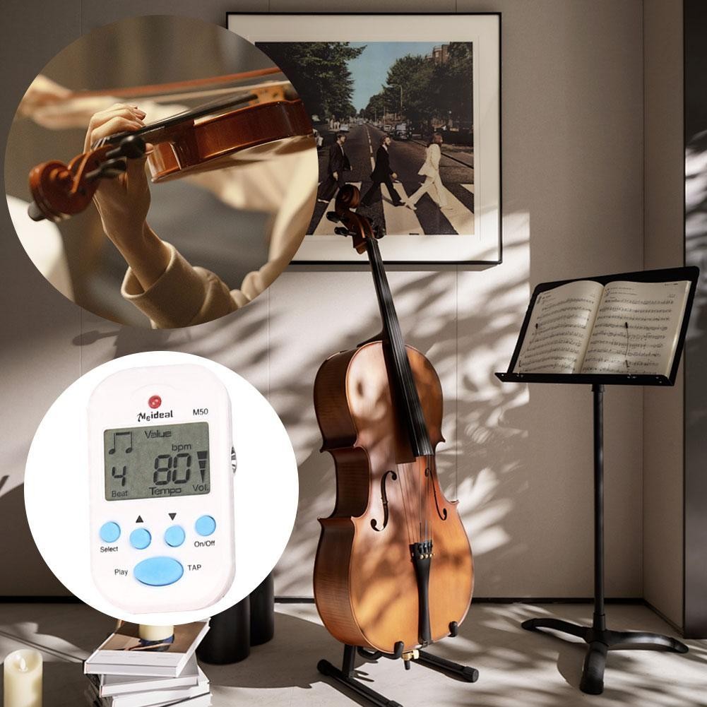 Professional Clip on Digital Tempo Metronome LCD Lightweight Tool HOTS🔥US