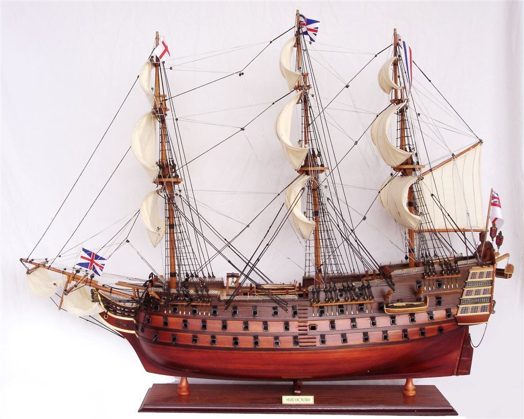 Sailing Ship HMS ICTORY 70cmL Precision Finished