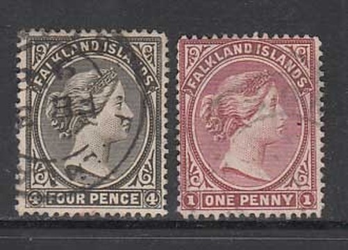 Falkland - Mail Yvert 5/6 Used Character