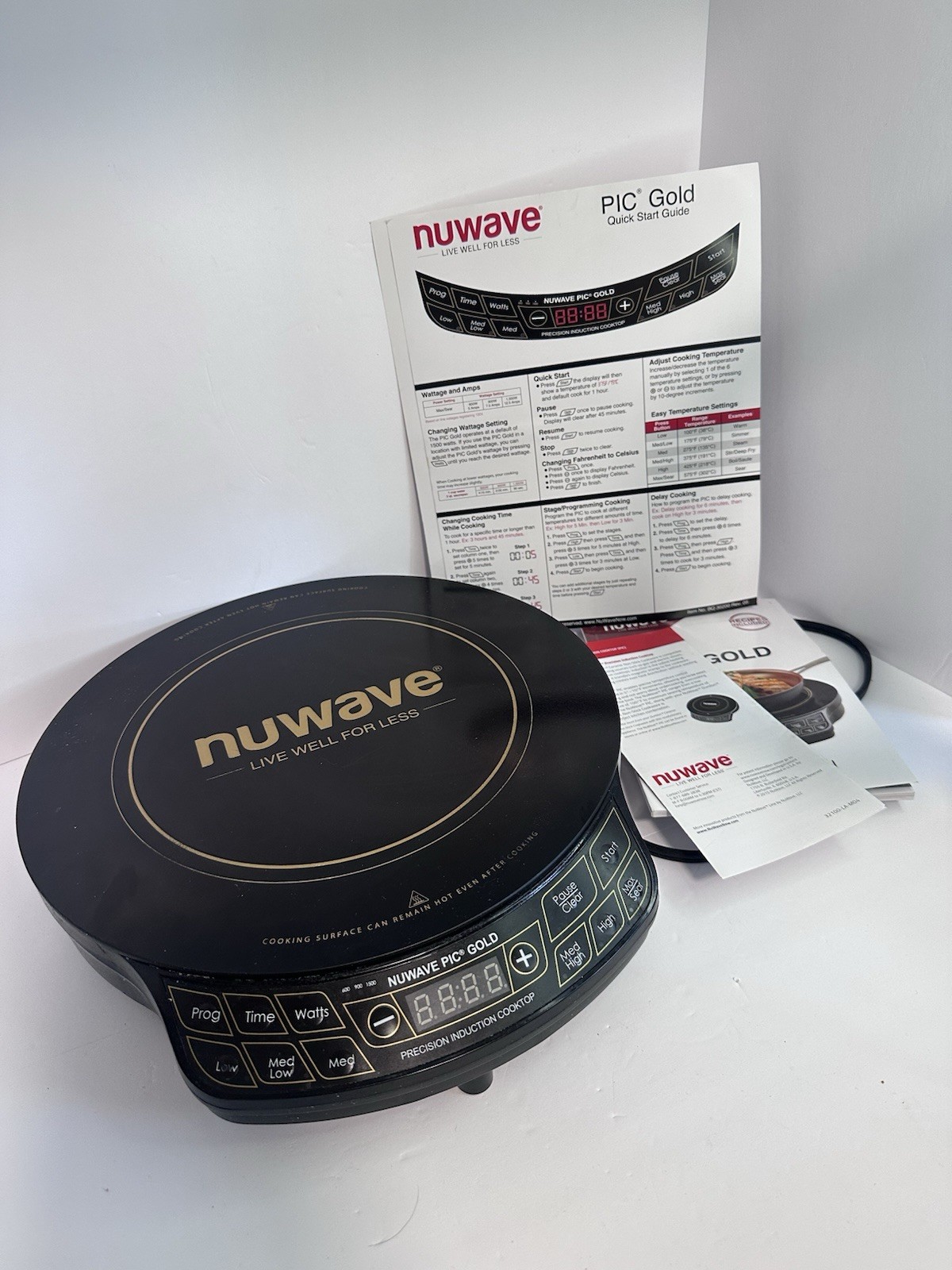 Nuwave Pic Gold Precision Induction Portable Cooktop BR Burner