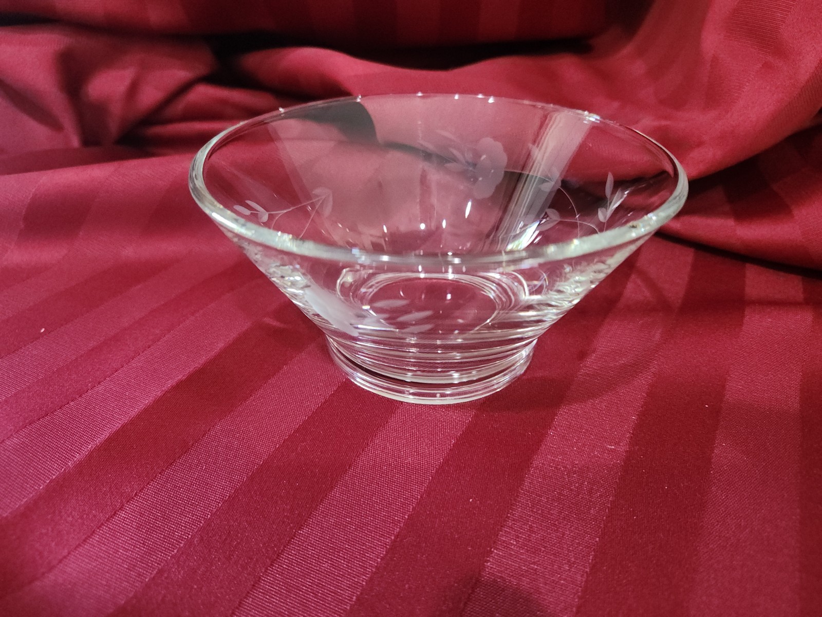 Princess House Heritage Etched Crystal Bowl