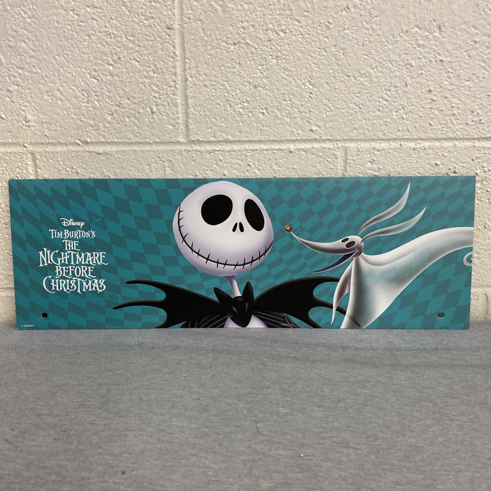 Nightmare Before Christmas Spirit Halloween End Cap Store Display Sign 24"x8"