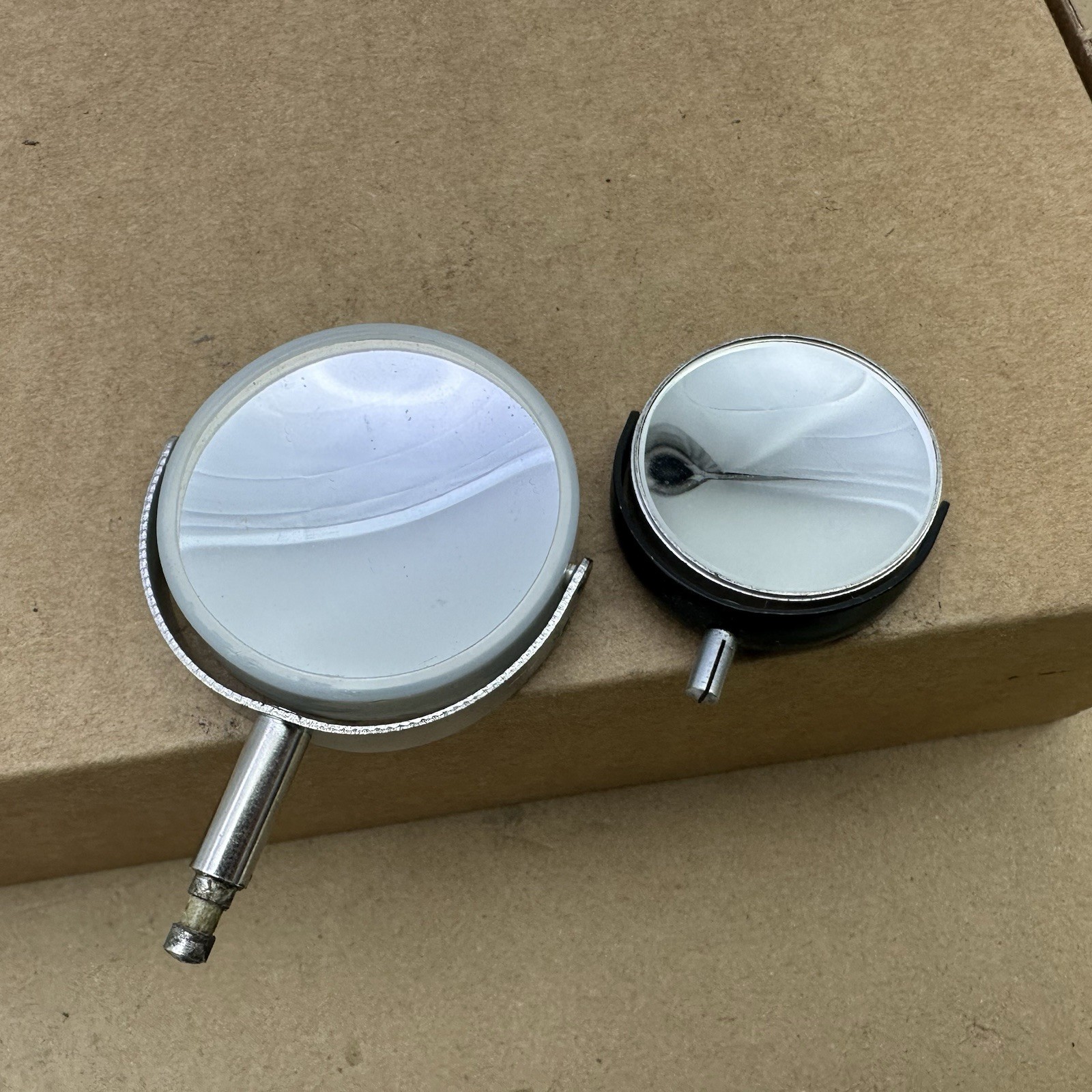 Lot Of 2 Vintage Microscope Substage Mirror 50mm 35mm Replacement Parts