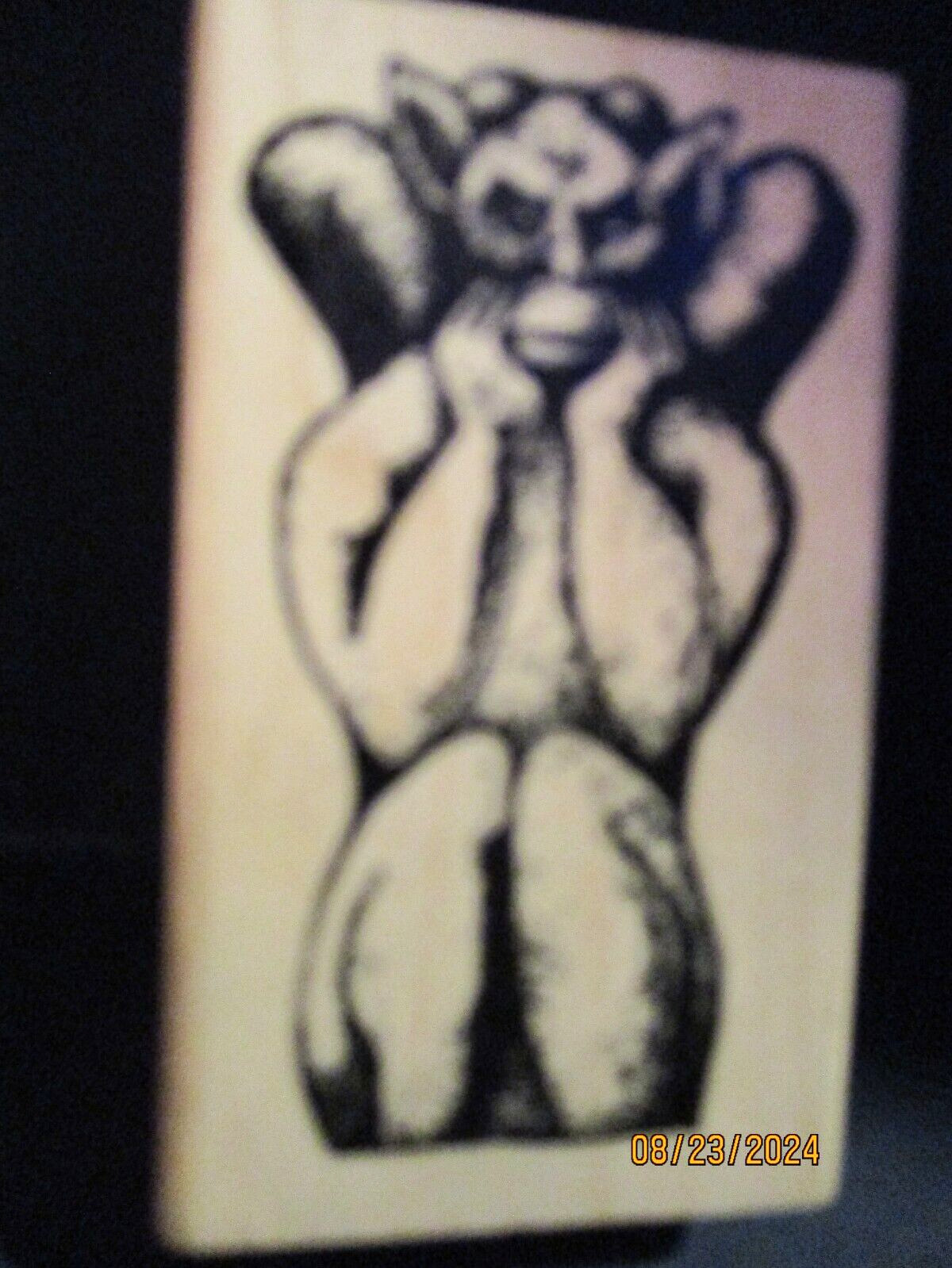 GARGOYLE STAMP FRANCISCO  RUBBER STAMP WOOD MTD