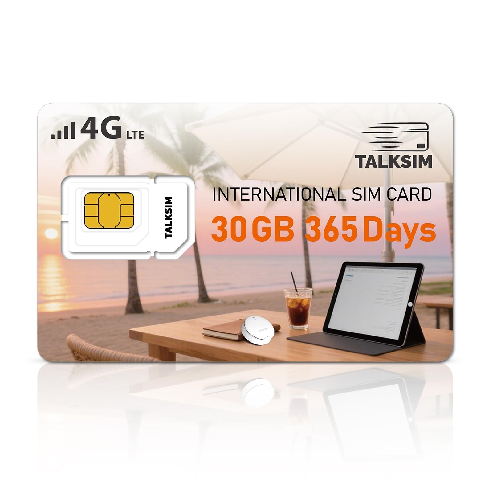 International Data SIM Card 30GB 4G LTE 365 Days - USA UK Europe Asia Africa