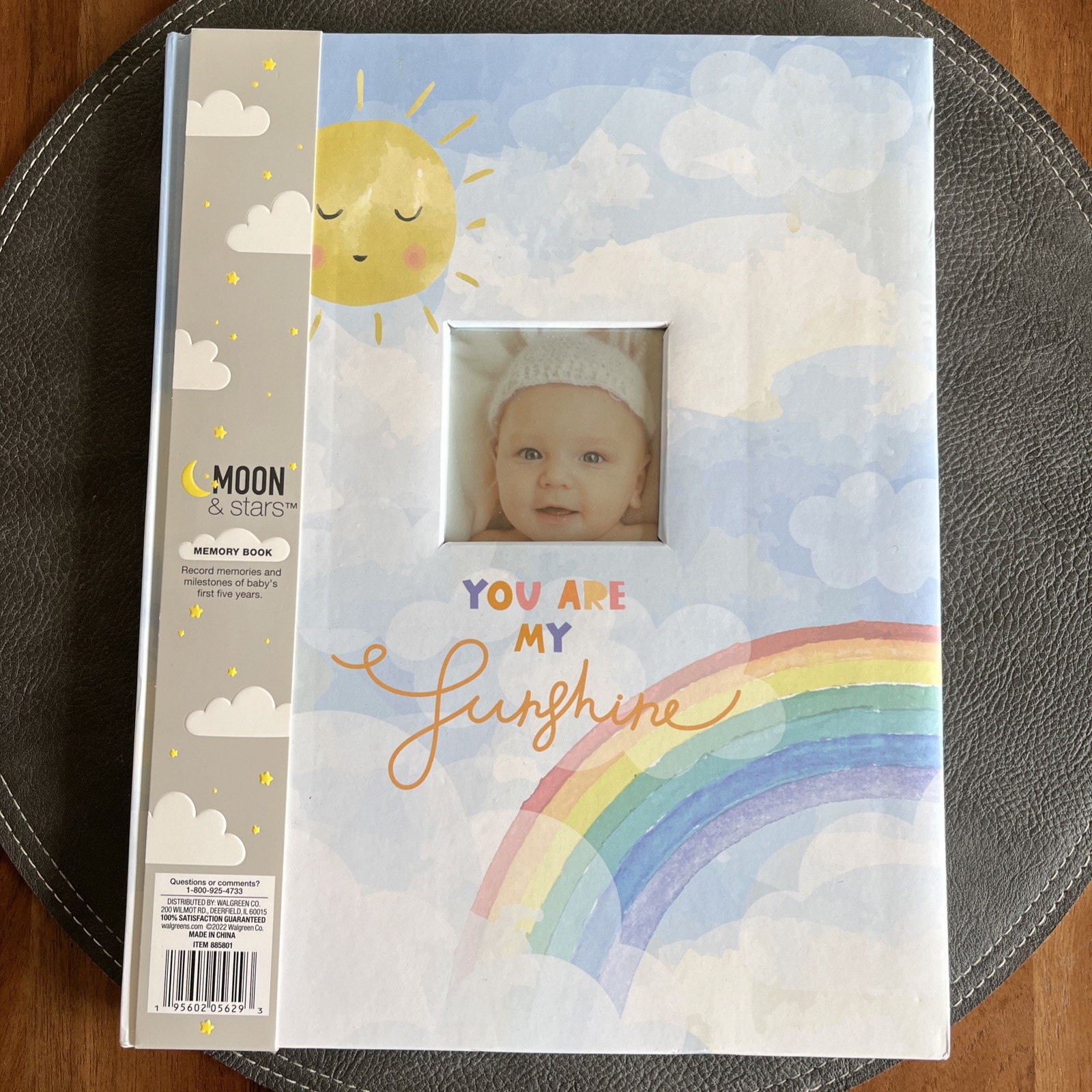 Moon and Stars "You Are My Sunshine" Memory Book , Baby Book.