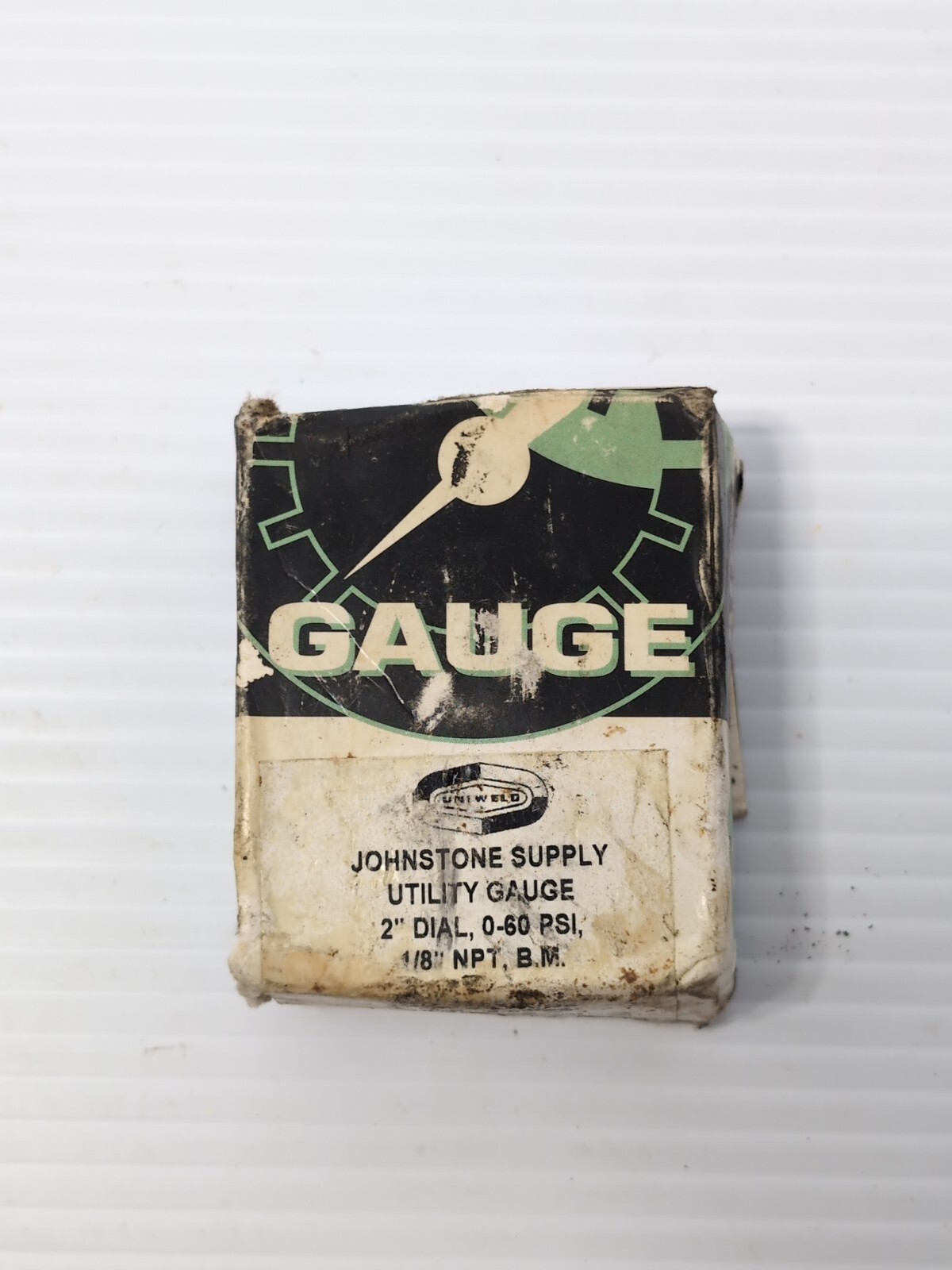 Uniweld Brass Pressure Gauge 2" Dial 0–60 PSI 1/8" NPT – L38-163 / GS212-4 NOS