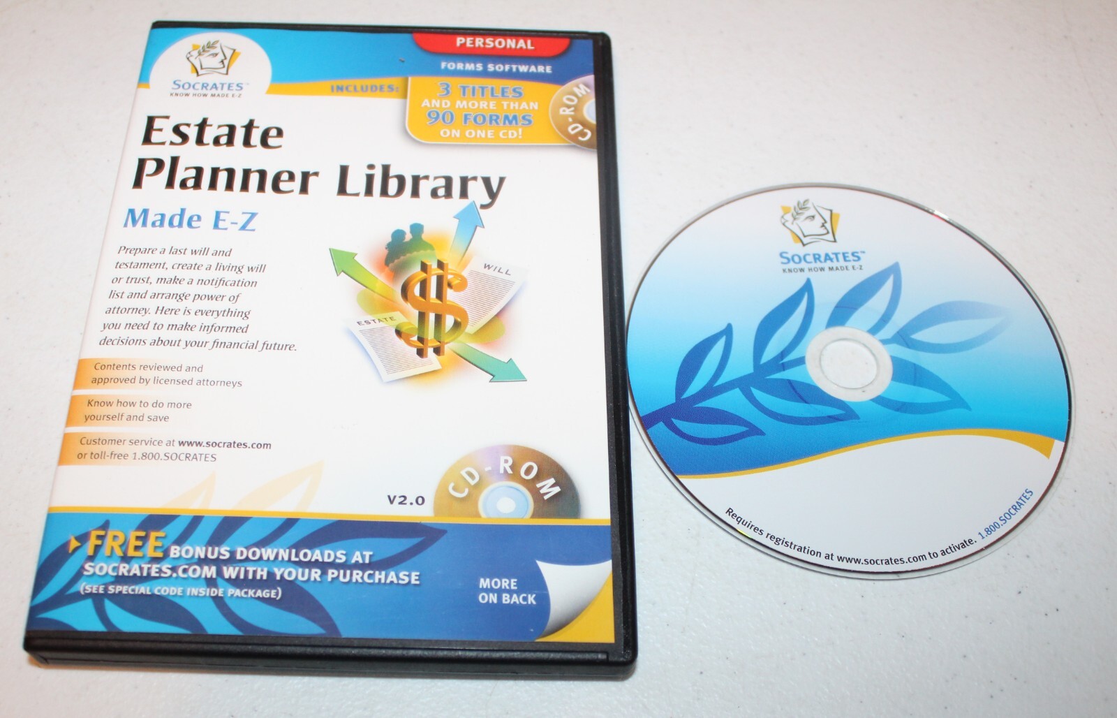 Estate Planner Library Made E-Z (2004 PC CD-ROM Socrates) We Combine Shipping