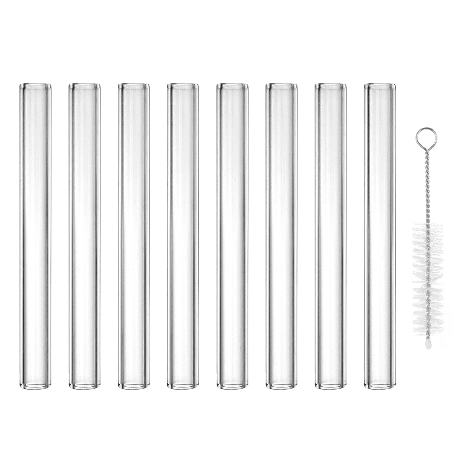 5 Inch Borosilicate Glass Tubes, 10Pcs 12mm OD Glass Blowing Tubes, Transparent