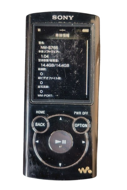 Sony Walkman NW-S765 16GB Black S Series Bluetooth MP3 Player Tested Japan Used