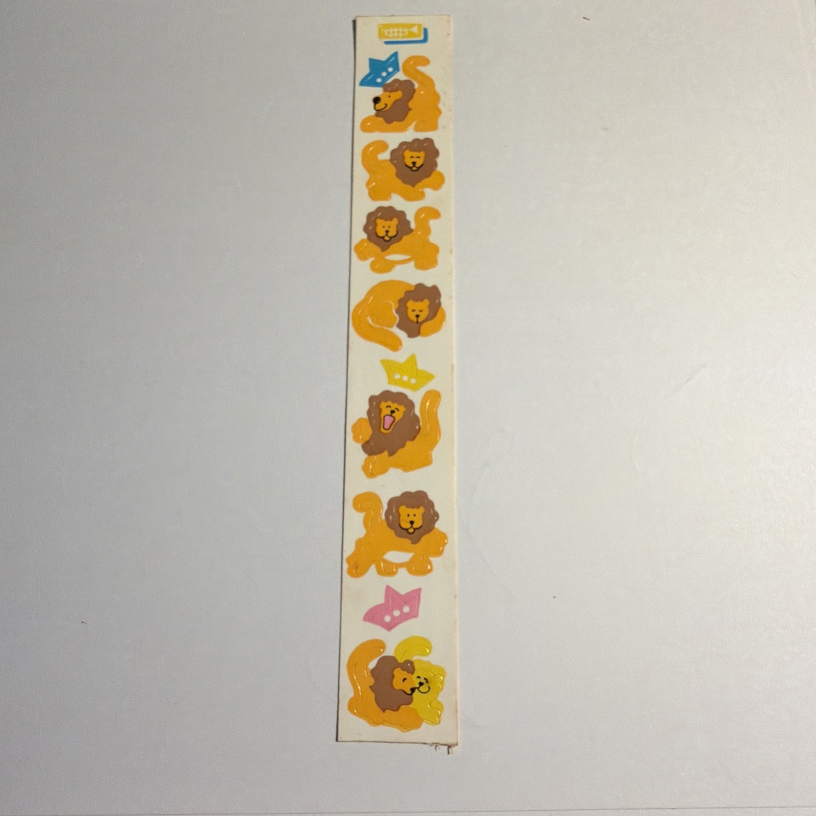 VTG 80’s Toots Cardesign 6” Sticker Strip “Lions”