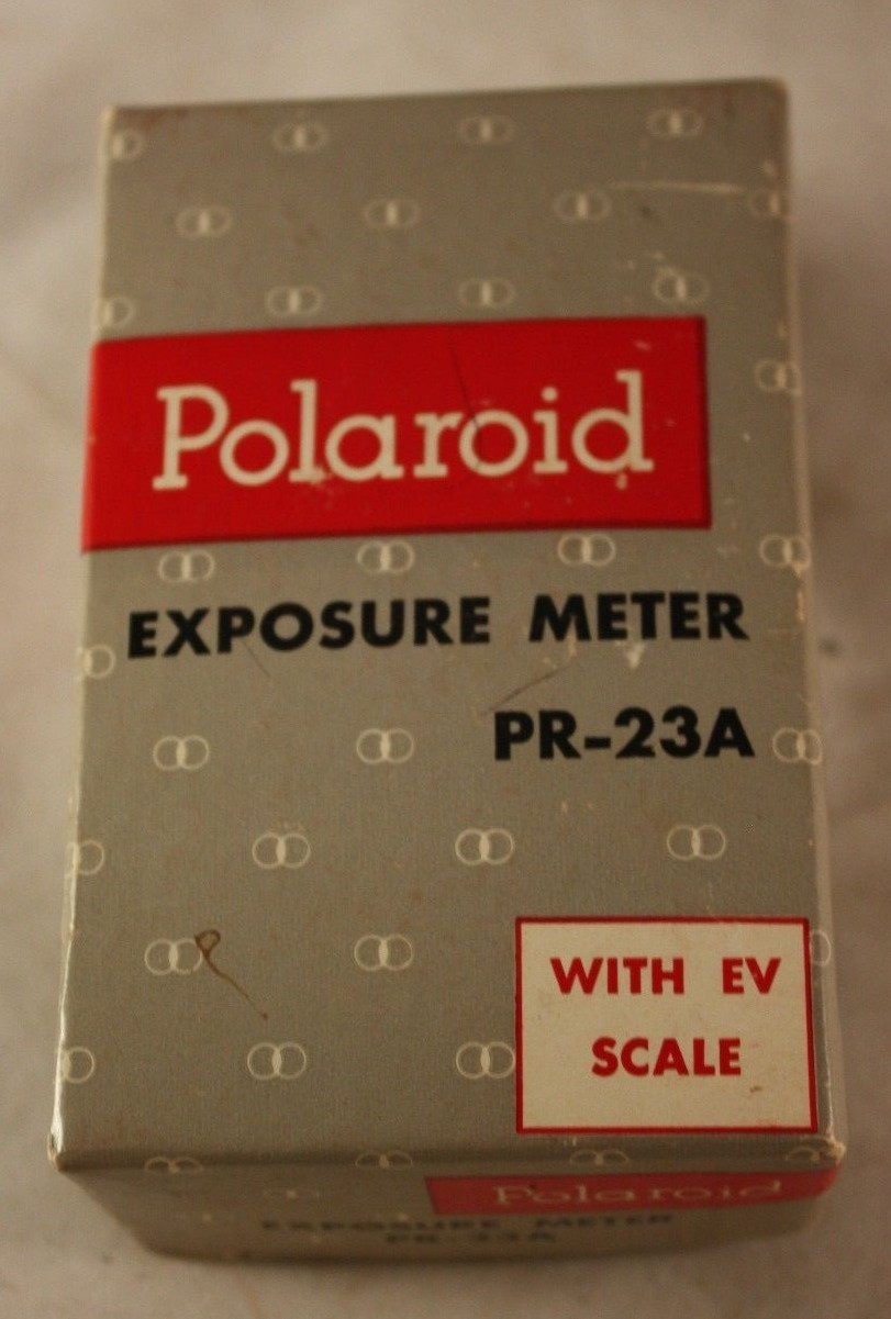Vintage Polaroid PR-23A Exposure Meter EV Scale In Original Box General Electric