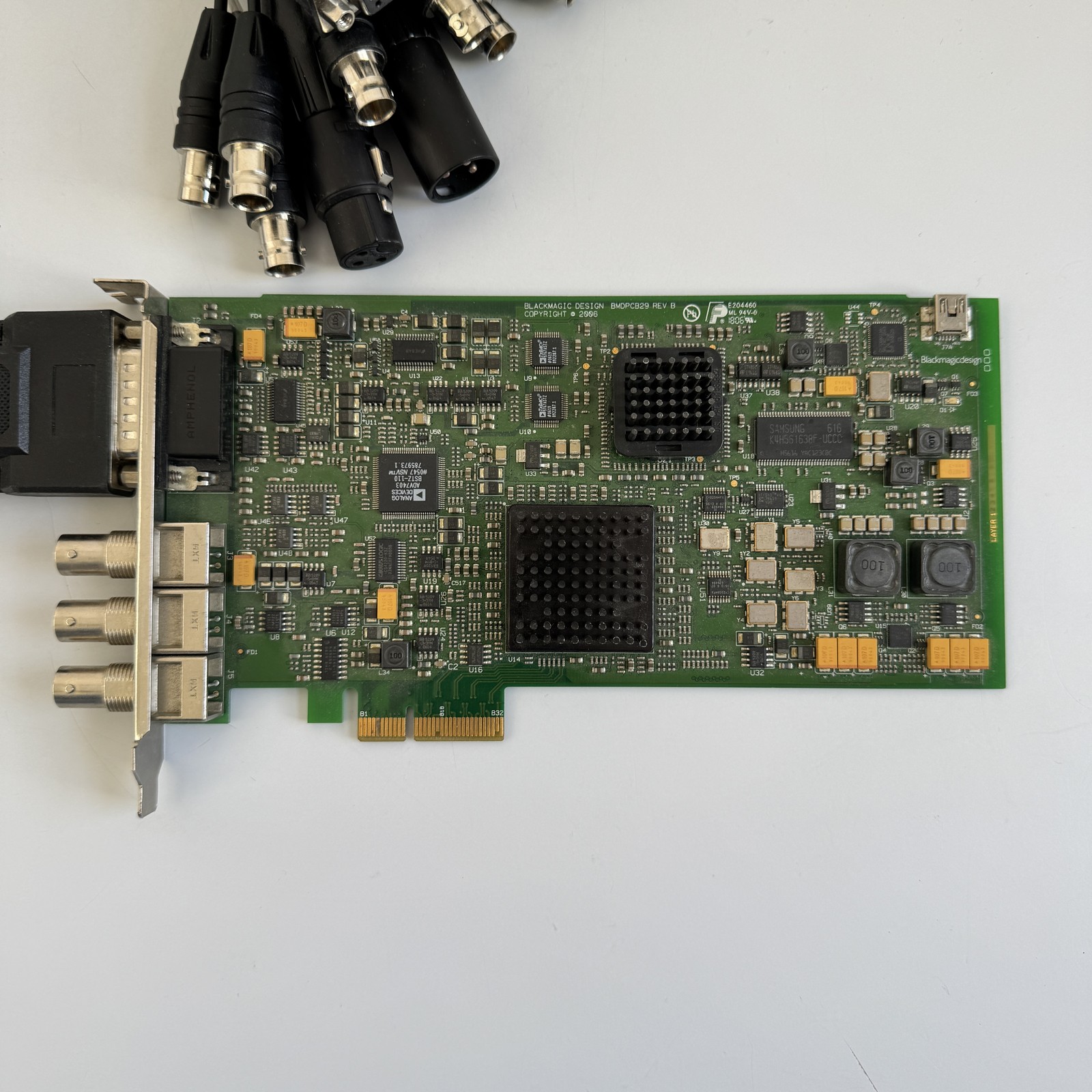 Blackmagic Design DeckLink HD Pro BMDPCB29 PCIe Video Capture Card w/ Breakout