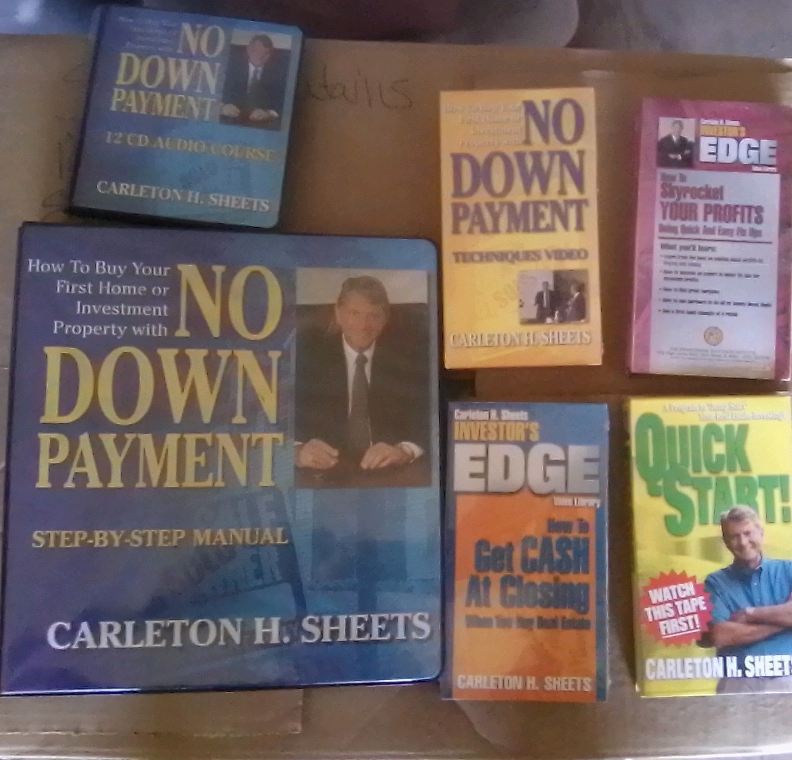 No Down Payment  Course by Carleton H. Sheets includes 12 audio CD's - 6 pieces