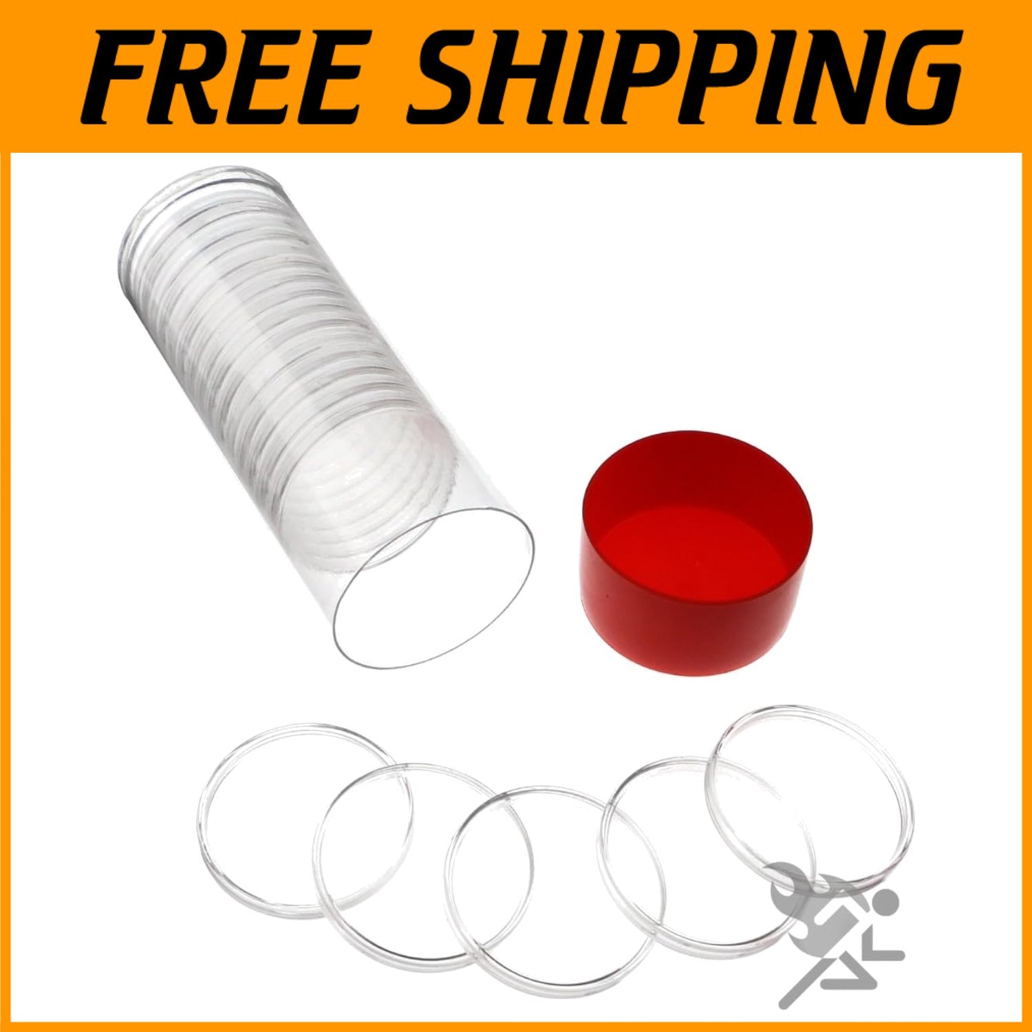Plastic Capsule Tube for Silver Eagle, Panda