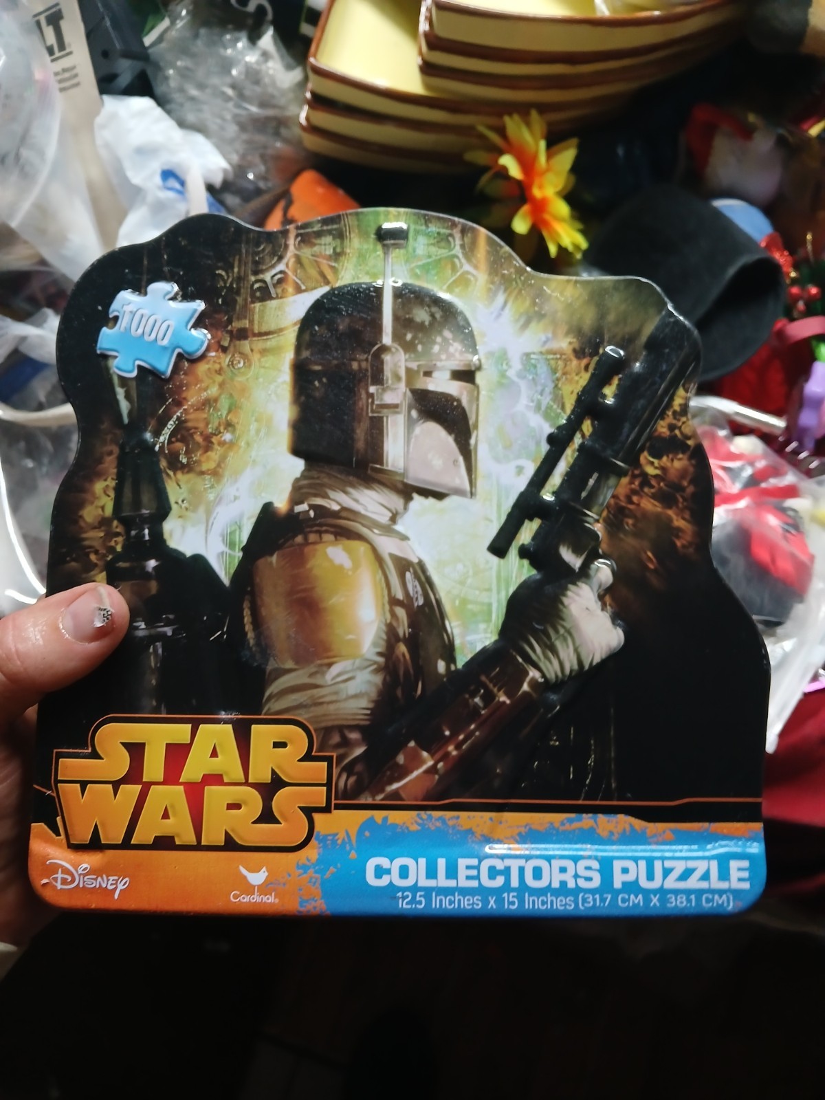 Disney Star Wars Boba Fett 1000-piece Collectors Jigsaw Puzzle- CONTAINER ONLY 