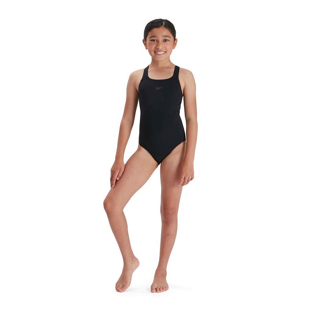Speedo ECO Endurance+ Medalist Junior Swimsuit 9-10 Years / 28" Black 9-10 Years