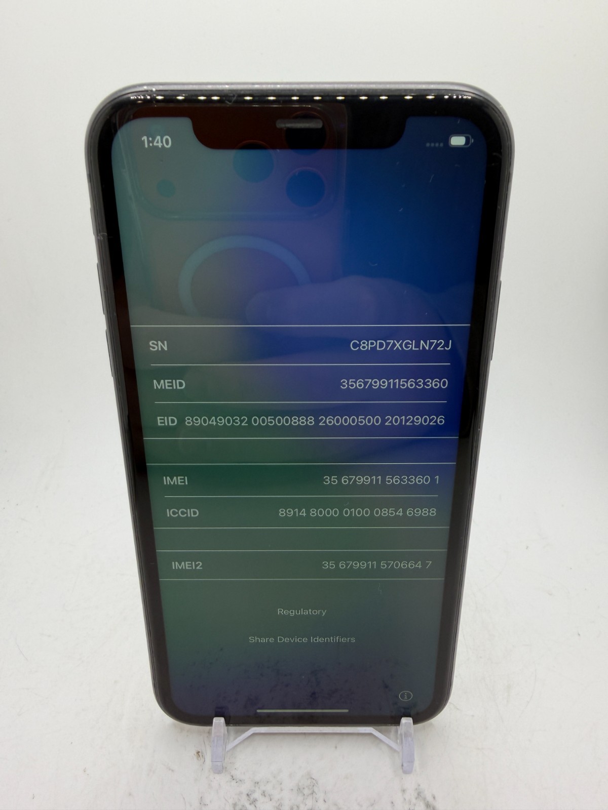 Apple iPhone 11 - Black - 64GB - as-is for salvage/parts/disassembly