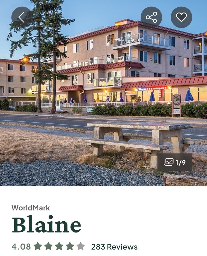 Worldmark Blaine Washington WA - World Cup Lodging JUNE 17-22 2026 