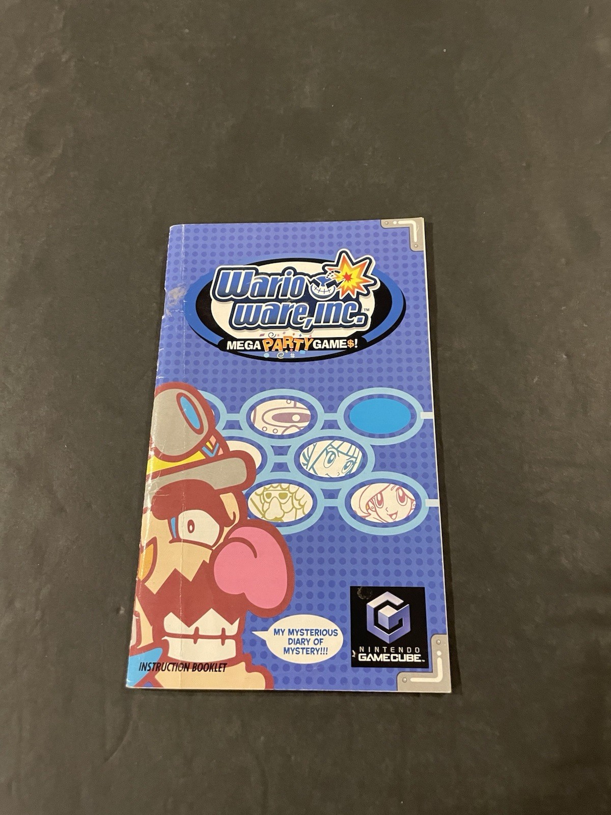 wario ware mega party games gamecube Manual only