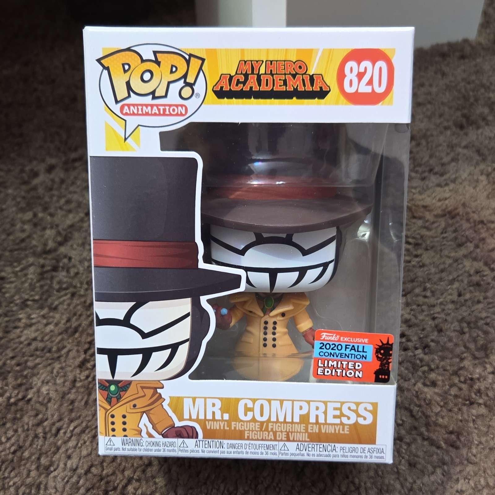 Funko Pop! Vinyl: My Hero Academia - Mr. Compress #820 Fall Convention Exclusive
