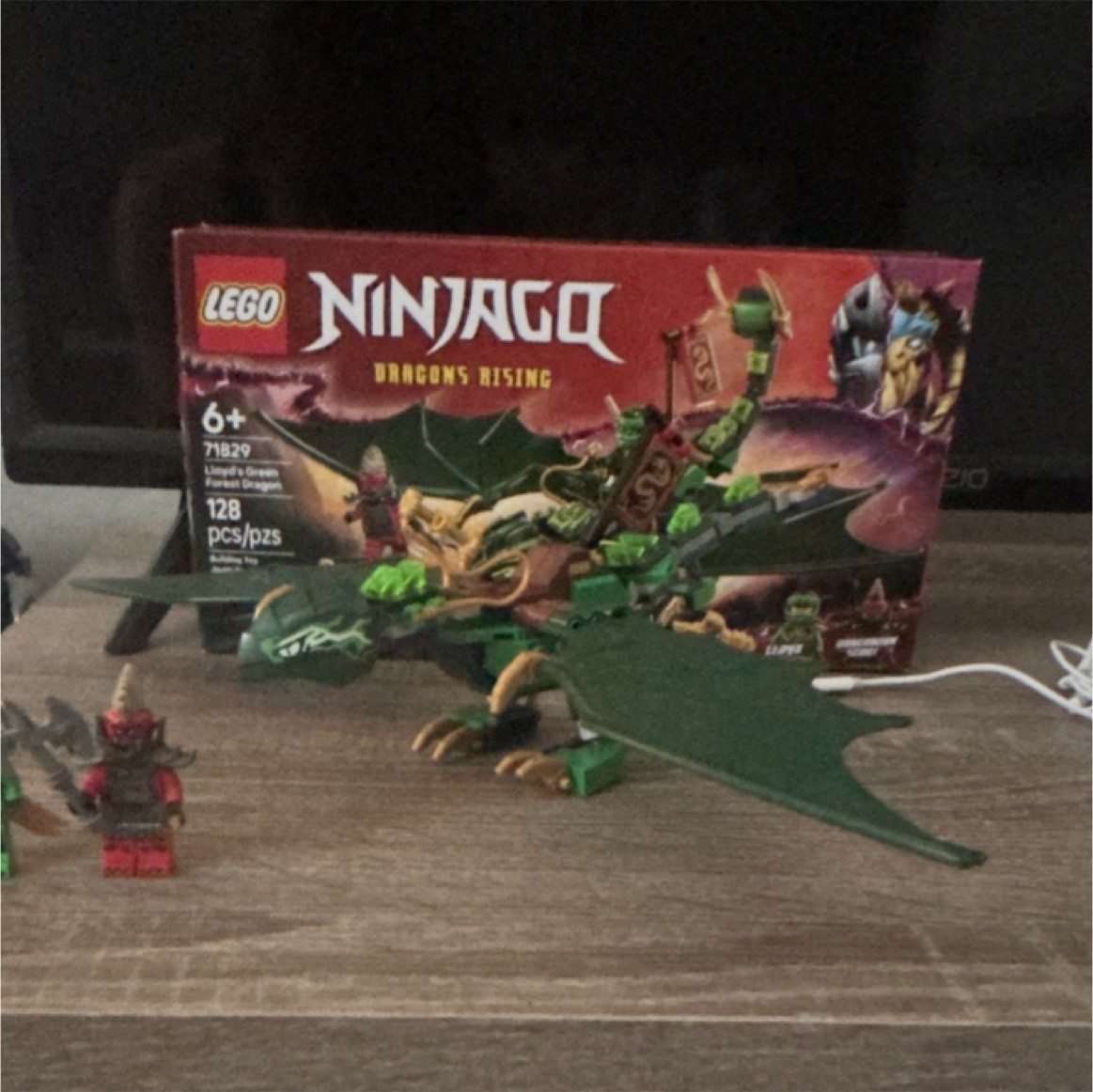 LEGO NINJAGO Lloyd's Green Forest Dragon 71829 Set, 128 Pieces, Minifigures